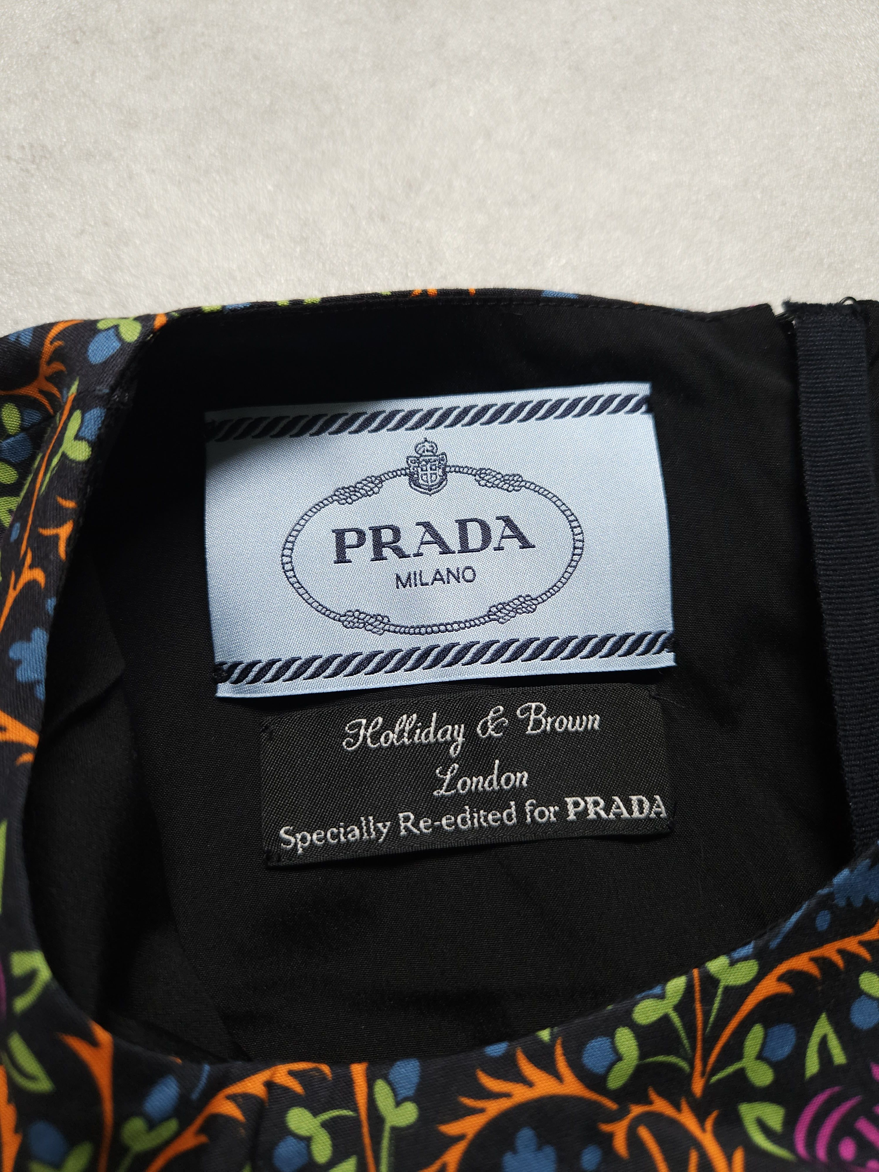 Prada SS2015 Holliday & Brown prada floral sleeveless midi dress Size XS / US 0-2 / IT 36-38 - 11 Thumbnail