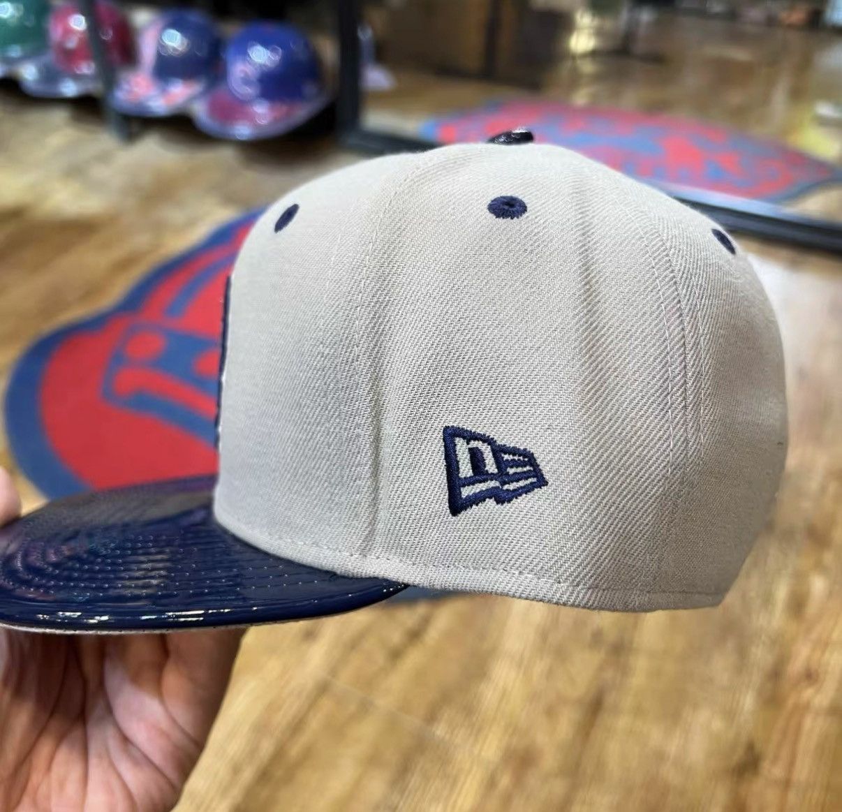New Era New Era NCAA Georgetown Bulldogs Flat Brim Baseball Cap J32 Size ONE SIZE - 2 Thumbnail
