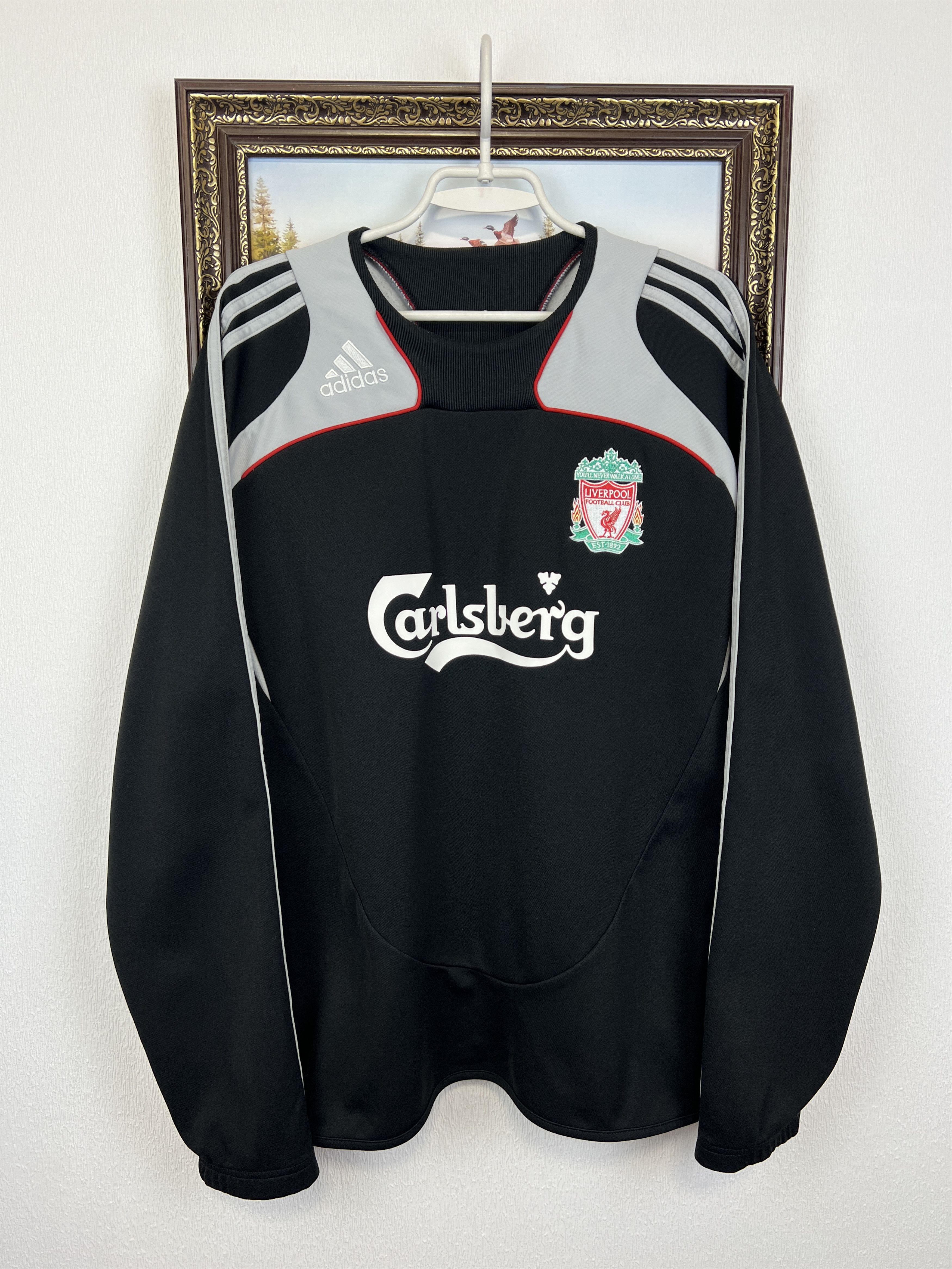 Adidas Vintage Liverpool Football Sweatshirt Soccer Jacket Crewneck Size US L / EU 52-54 / 3 - 1 Thumbnail