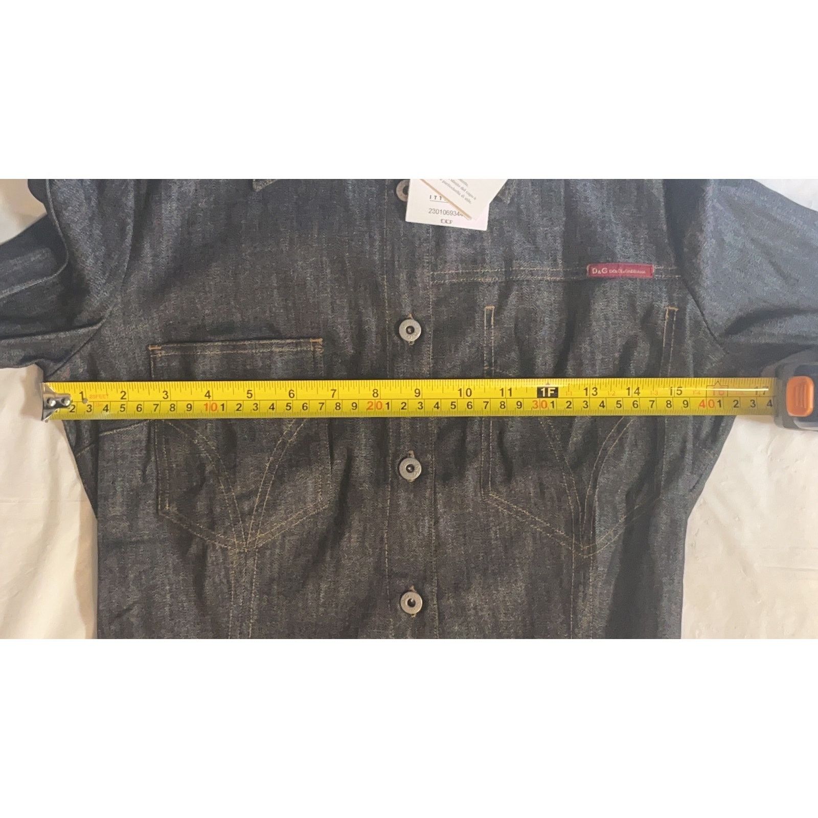 Dolce & Gabbana Vintage Y2K Dolce & Gabbana Black Dark Wash Denim Size S / US 4 / IT 40 - 15 Thumbnail