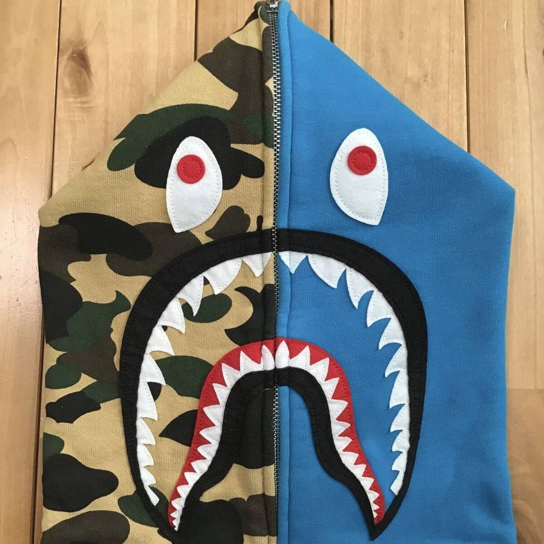 Bape × Nigo BAPE camo × Blue shark full zip hoodie a bathing ape NIGO Size US XXL / EU 58 / 5 - 3 Thumbnail
