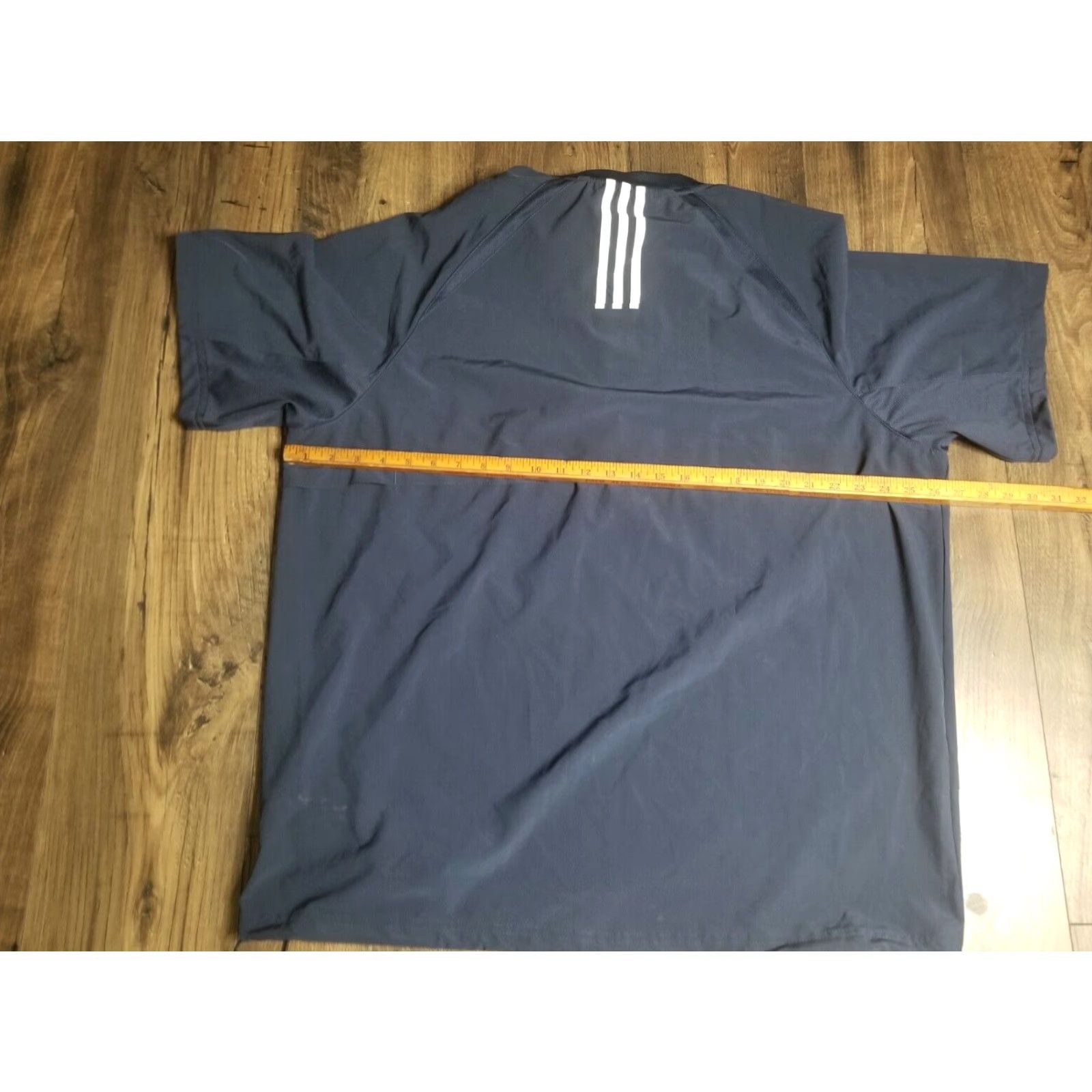 Adidas Mens XL Adidas Shirt Blue Outdoor Athletic Gym Workout Activewear Distressed Size US XL / EU 56 / 4 - 2 Thumbnail