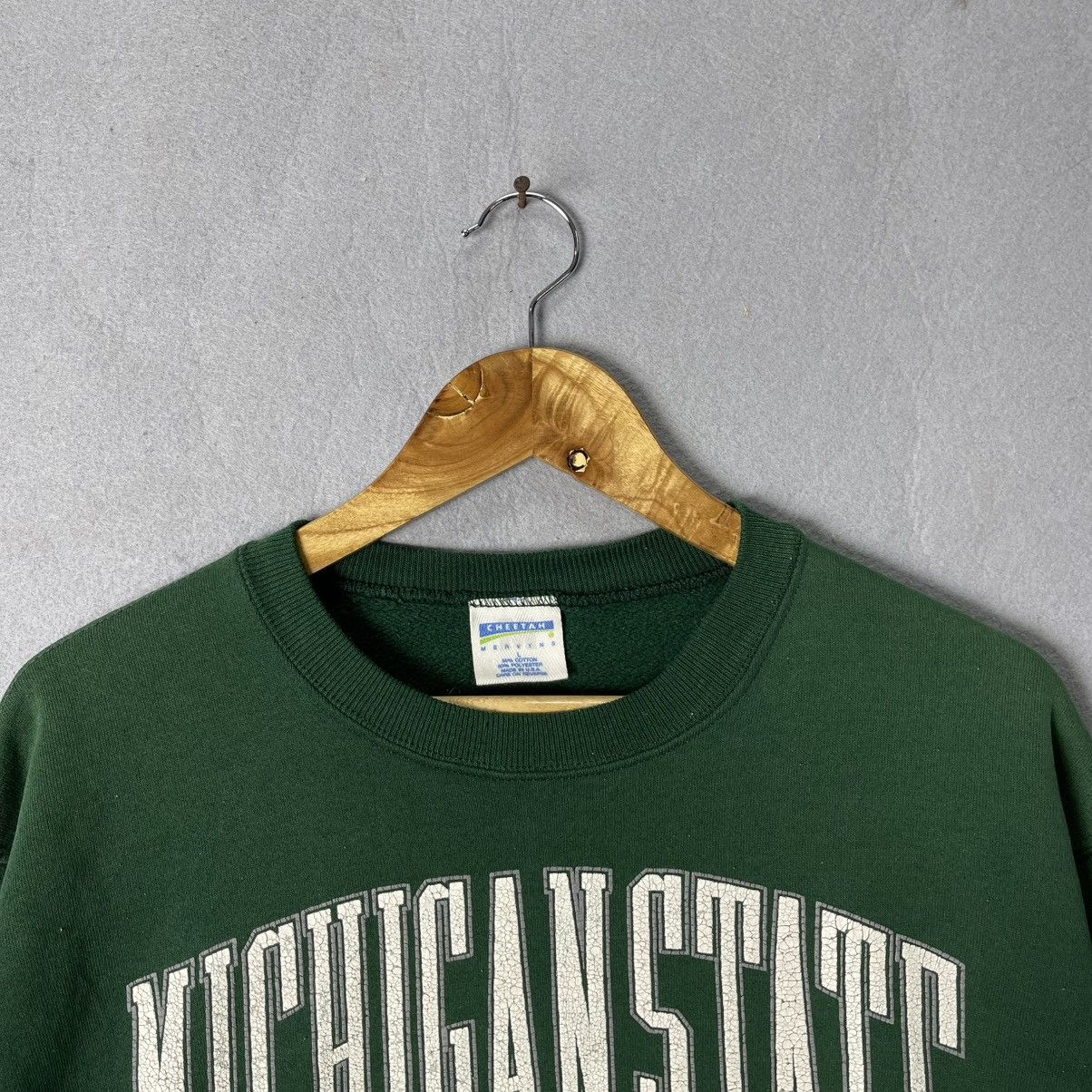 Vintage Vintage Michigan State Spartans Crewneck Sweatshirt USA Made Size US L / EU 52-54 / 3 - 2 Thumbnail