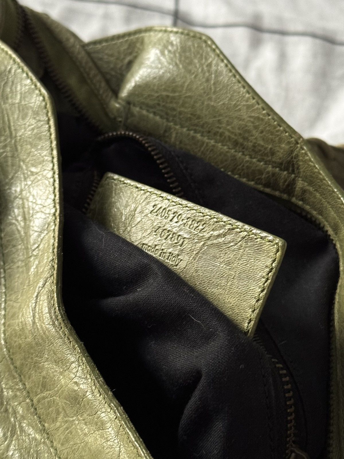 Balenciaga Vintage Balenciaga Lambskin City Bag Leather Handbag Size ONE SIZE - 12 Thumbnail