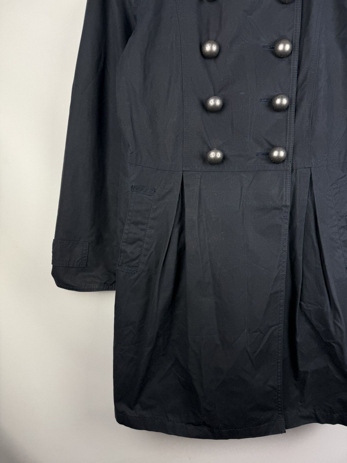 Barbour Barbour Ladies Wax Waxed Cotton Double Breasted Trench Coat Size L / US 10 / IT 46 - 7 Thumbnail