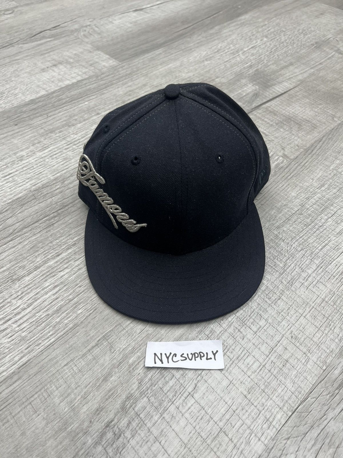 18AW supreme newera 7/ 3/8 navy - キャップ