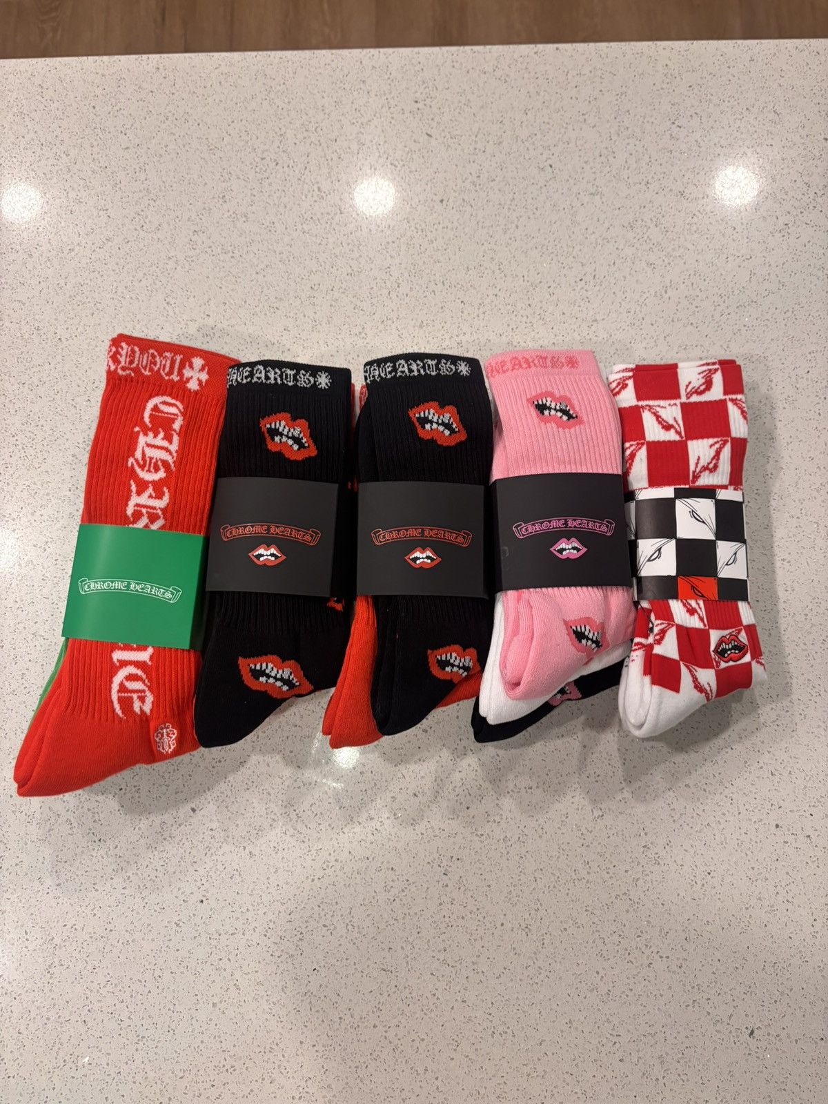 Chrome Hearts Chrome Hearts Socks 3 Pack Chomper, Etc Size ONE SIZE - 1 Thumbnail