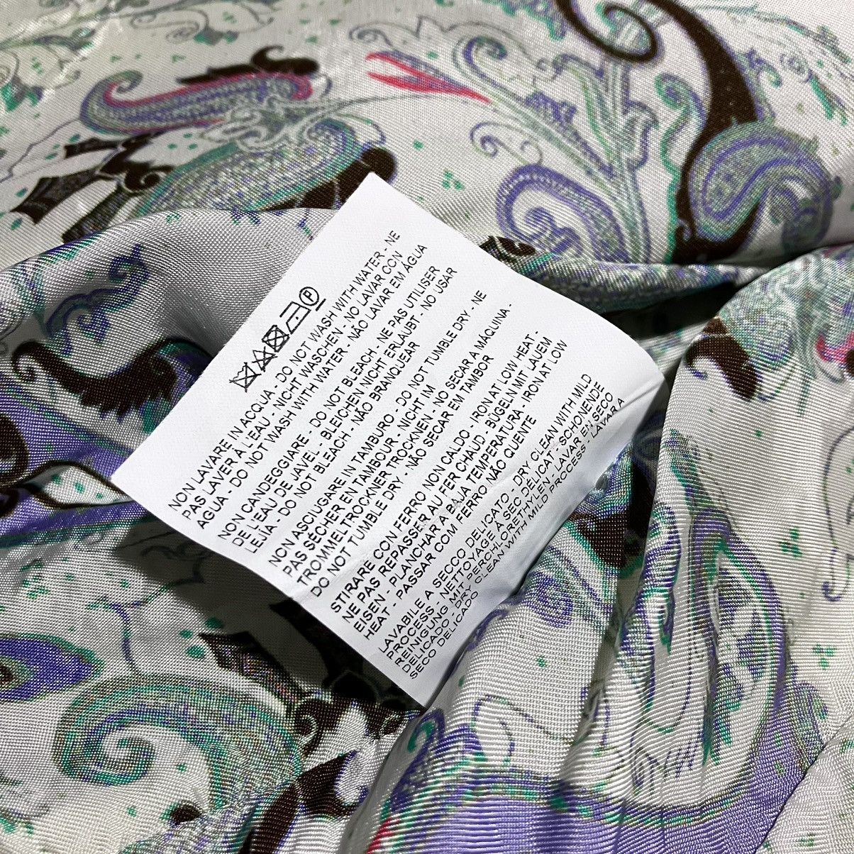Etro ETRO Milano Paisley Lining Cotton Blazer Size L / US 10 / IT 46 - 8 Thumbnail