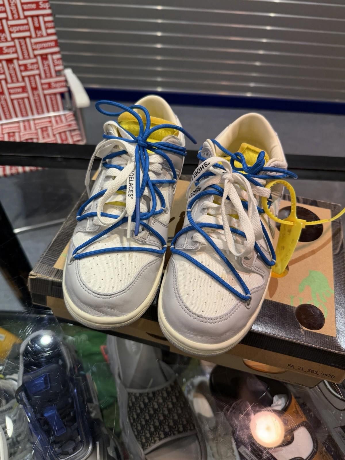 Nike Nike Dunk Low Off White Lot10 size 8.5 DM1602-112 OG Retro Size US 8.5 / EU 41-42 - 7 Thumbnail