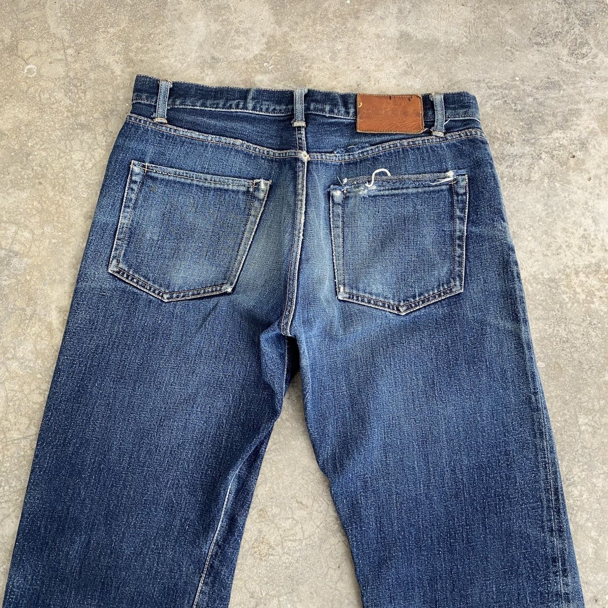 Fujito 2000’s Fujito Made In Japan Faded Blue Selvedge Jeans Size US 33 - 12 Thumbnail