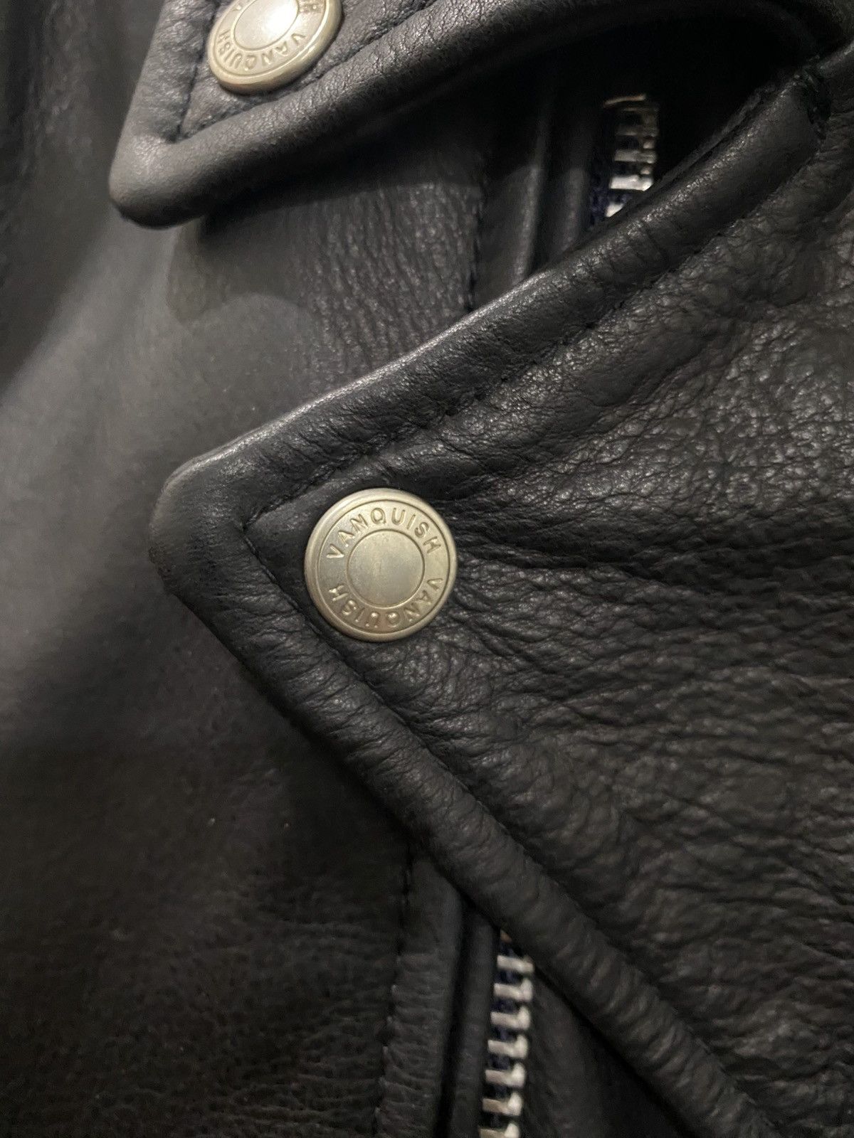 Vanquish VANQUISH double riders leather jacket. Size US M / EU 48-50 / 2 - 4 Thumbnail