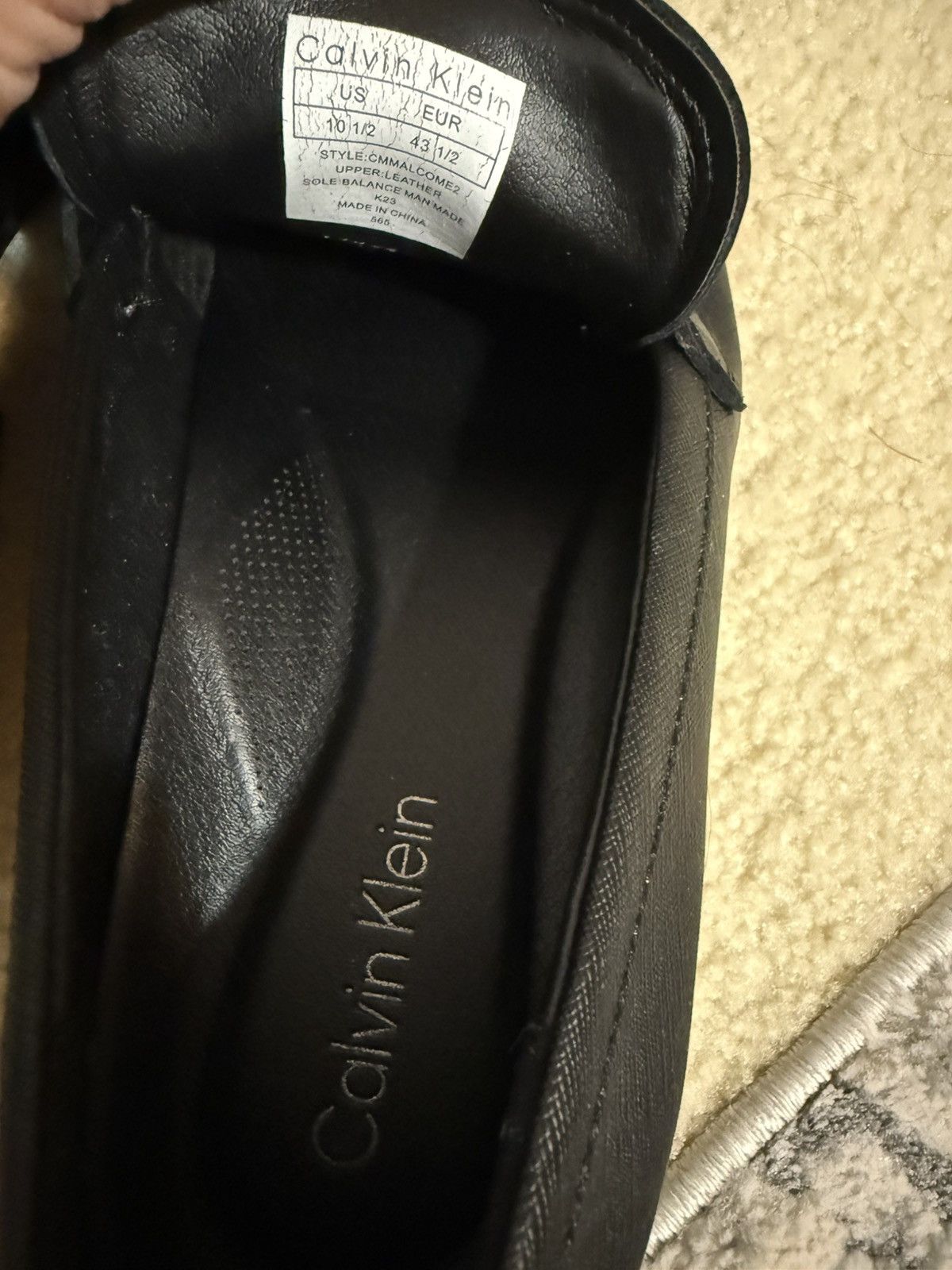 Calvin Klein Calvin Men's Malcome Slip-on Dress Shoes size 10,5 Size US 10.5 / EU 43-44 - 4 Thumbnail