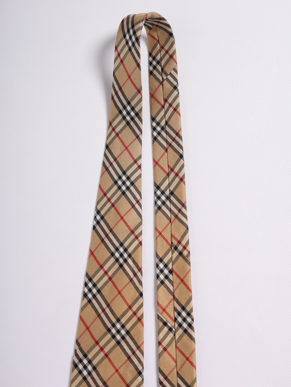 Burberry Burberrys Vintage Nova Check Plaid Silk Tie Size ONE SIZE - 4 Thumbnail