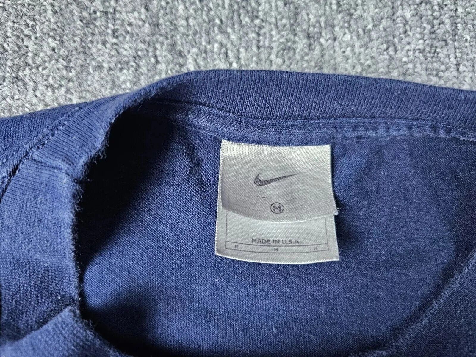 Nike Nike Center Logo Sweatshirt Vintage 90s USA Blue M Pullover Size US M / EU 48-50 / 2 - 5 Thumbnail