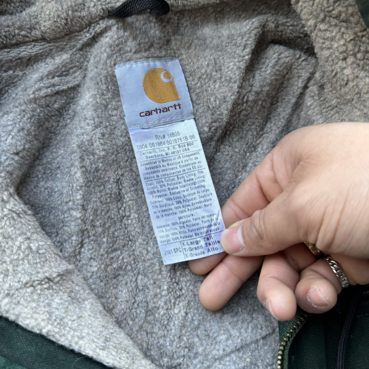 Carhartt × Vintage Crazy Vintage Carhartt Forest Green Faded Hooded Jacket Size US XL / EU 56 / 4 - 3 Thumbnail