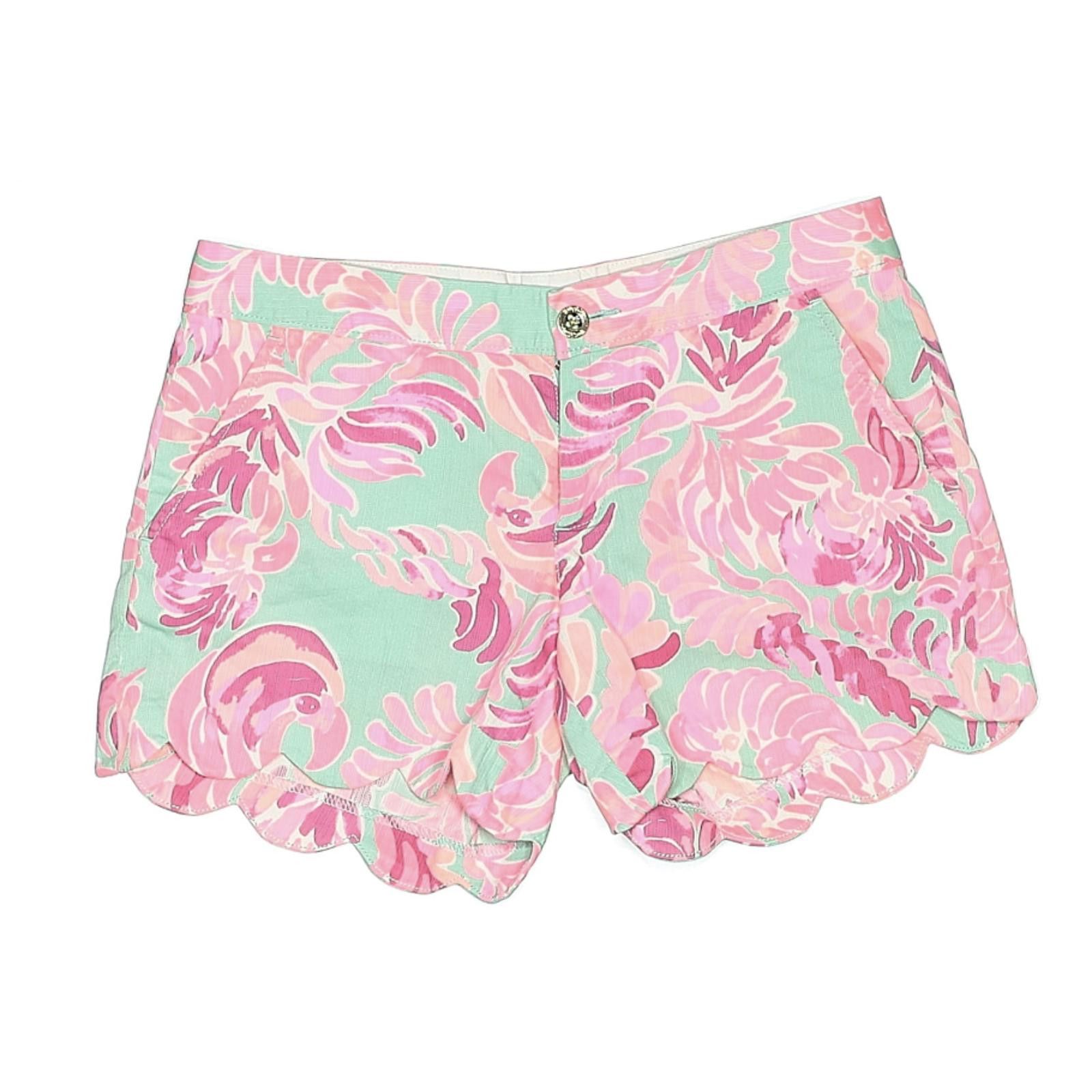 Other Lilly Pulitzer Paisley Print Scalloped Hem Shorts Size 2 Size 26" / US 2 / IT 38 - 1 Thumbnail