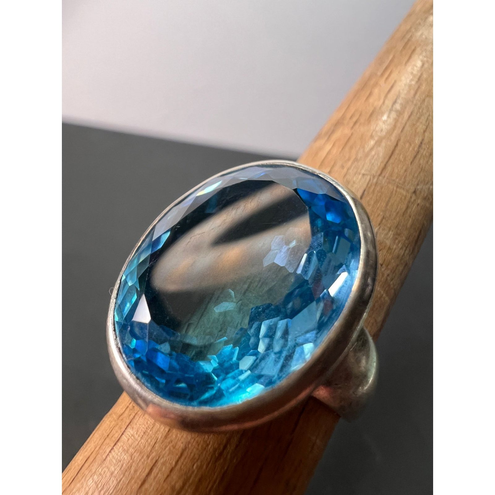 Other NEW Swiss blue topaz 925 ring size 8/ 12.92 grams Size ONE SIZE - 8 Thumbnail