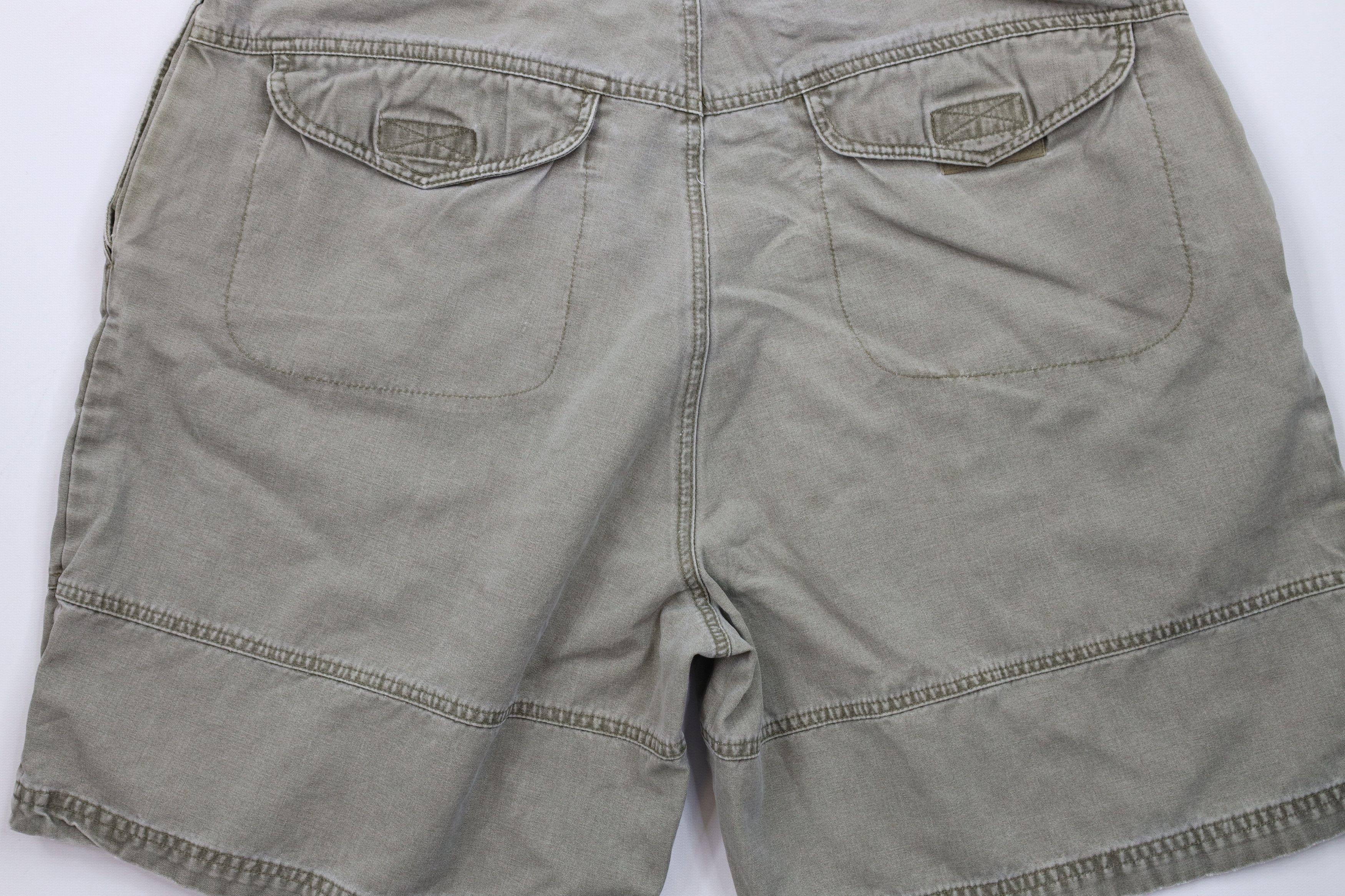 Vintage Vintage 90s Streetwear Pocket Above Knee Shorts Green Cotton Size US 36 / EU 52 - 9 Thumbnail