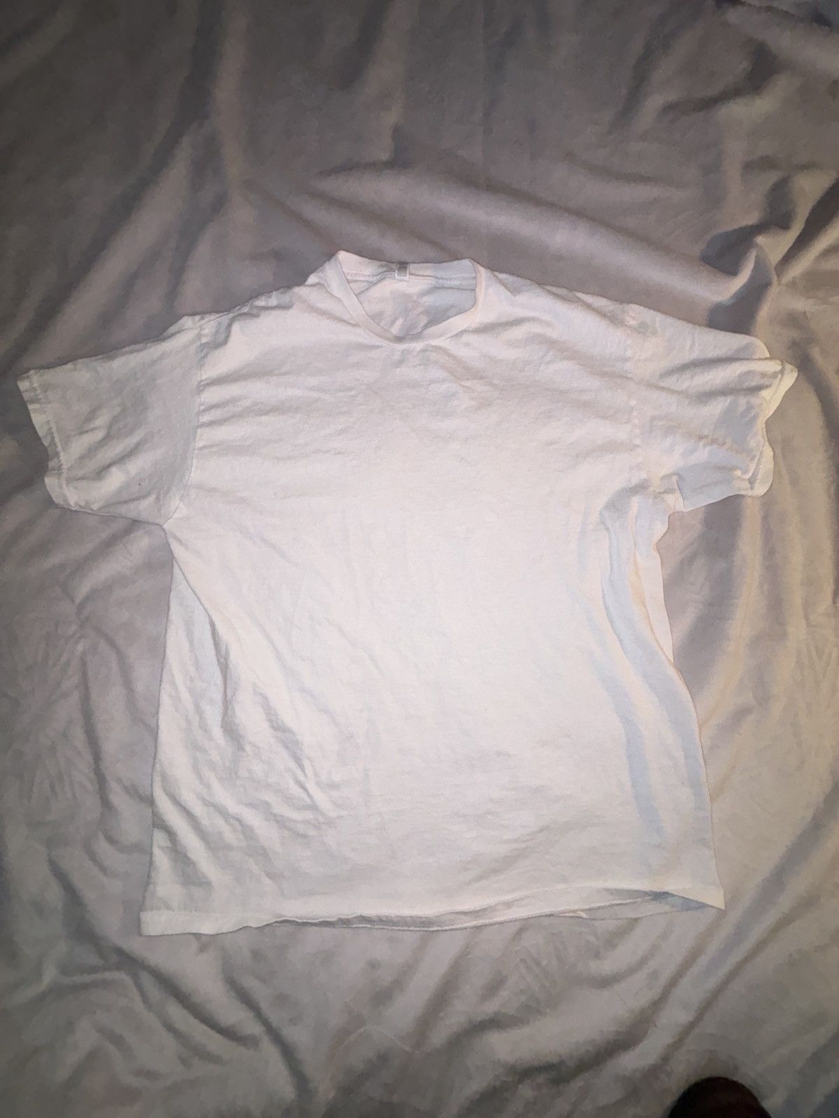 Designer × Vintage WHITE T-SHIRT AMERICAN APPAREL Size US XL / EU 56 / 4 - 3 Thumbnail