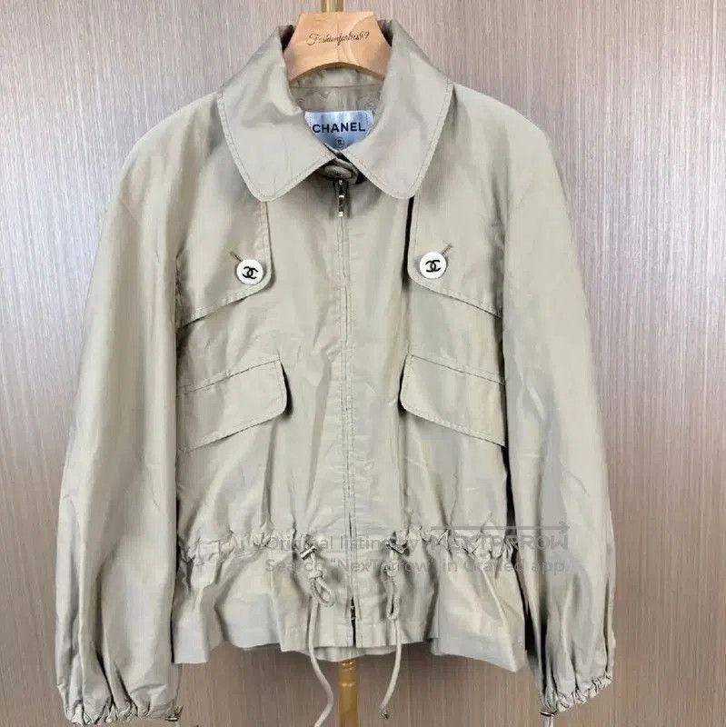 Chanel Chanel Cotton Beige Jacket for Women . Size XS / US 0-2 / IT 36-38 - 1 Thumbnail