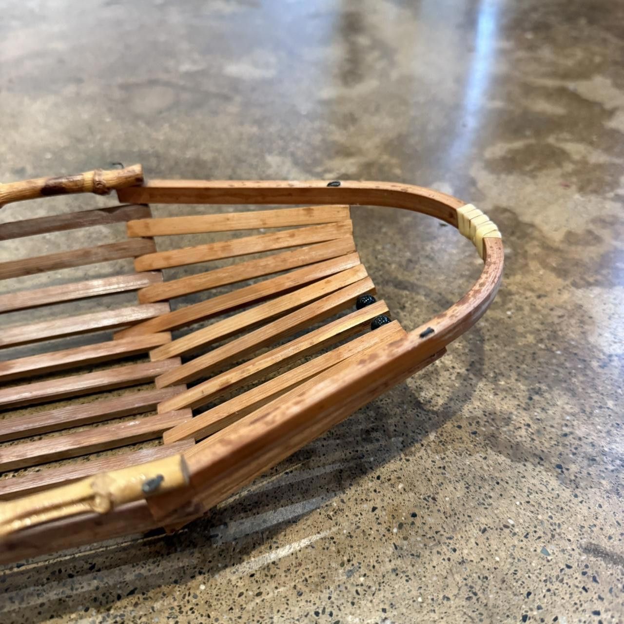 Designer Long Wooden Basket Size ONE SIZE - 3 Thumbnail