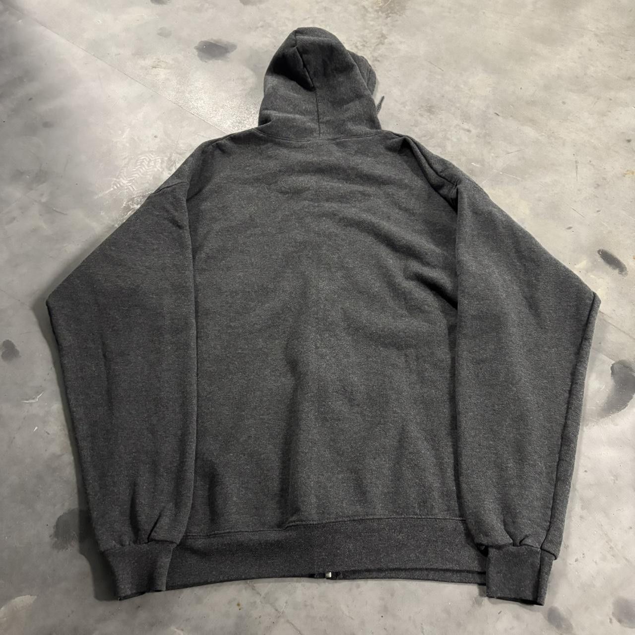 Vintage Crazy Vintage Y2K/2000s Dark Grey Blank Russell Style Essential Zip Up Hoodie! Size L Size US L / EU 52-54 / 3 - 7 Thumbnail