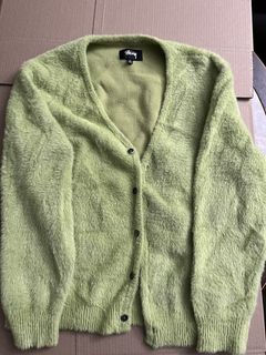 Stussy Shaggy Cardigan | Grailed