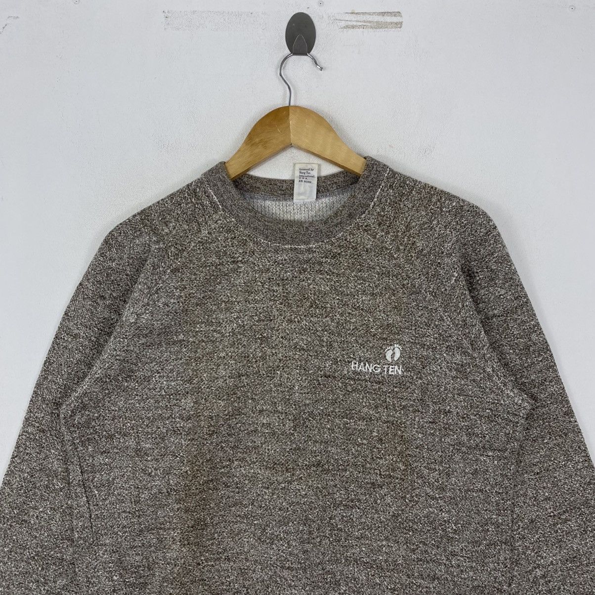 Hang Ten VTG 90s Hang Ten Salt & Pepper Raglan Sweatshirt M Heather Size US M / EU 48-50 / 2 - 3 Thumbnail