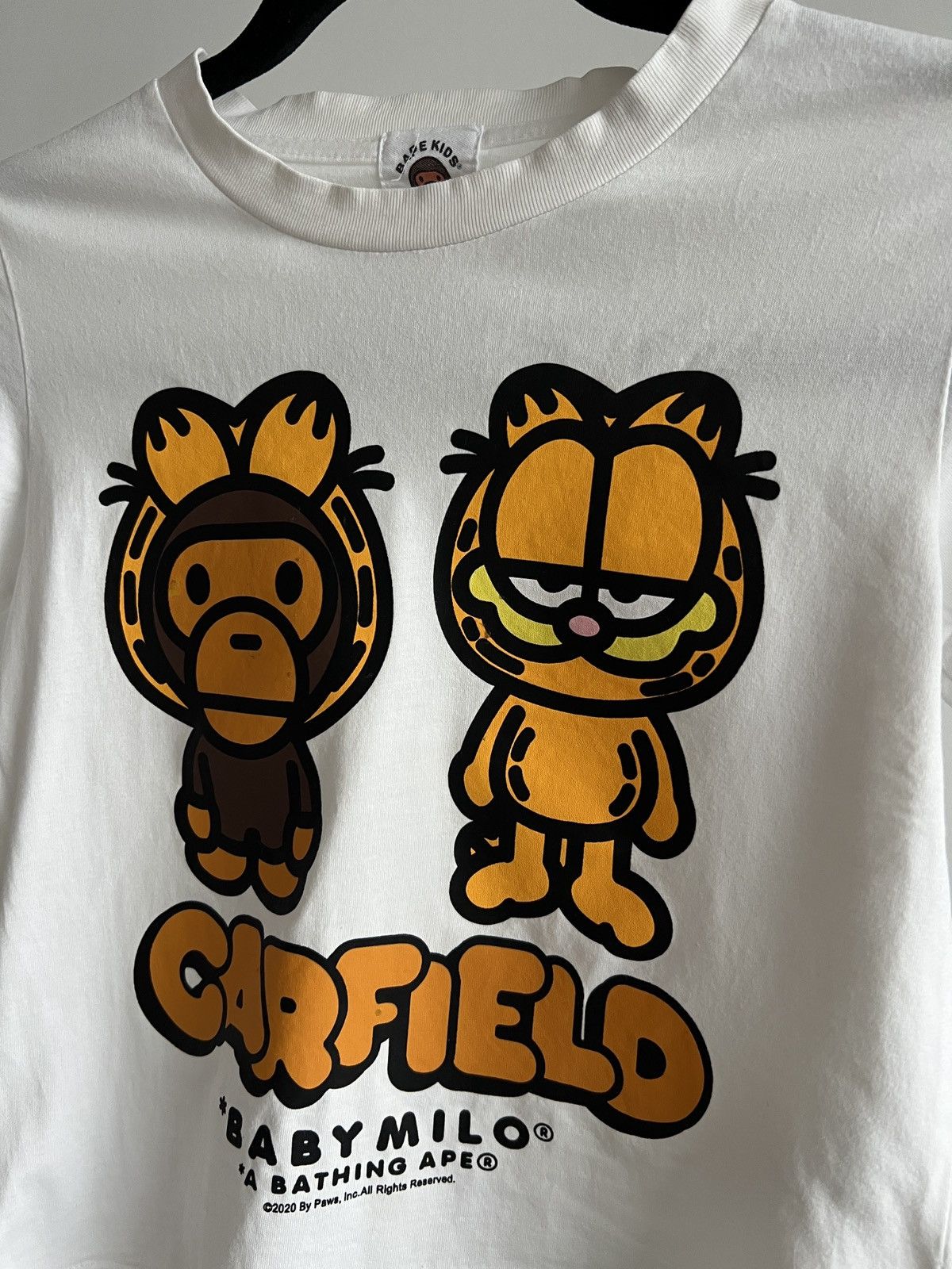 Bape BAPE x Garfield Kids T-Shirr White Authentic Size XXS / US 00 / IT 34 - 3 Thumbnail