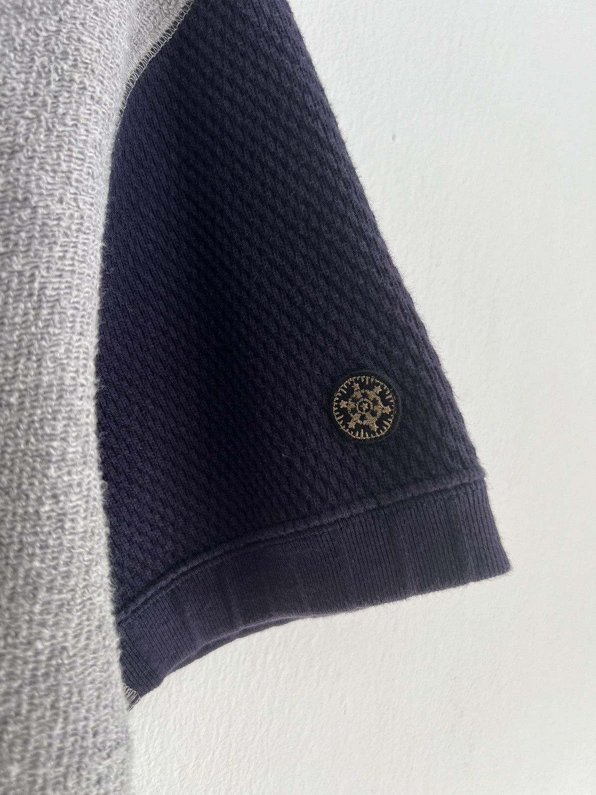 Garment Reproduction of Workers Ltd Ed🔥Nigel Cabourn Crazy Pattern Rework Thick SS Sweater Size US M / EU 48-50 / 2 - 7 Thumbnail