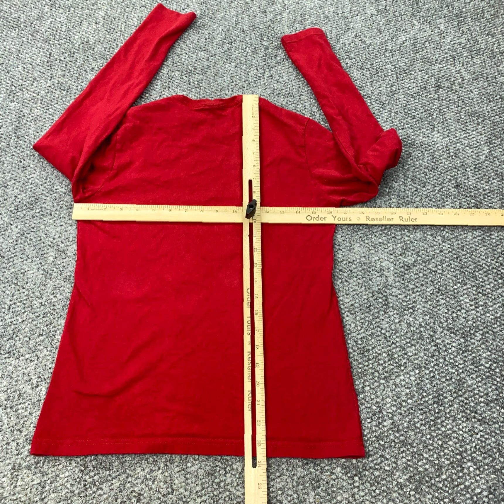 Apple Apple Shirt Red Long Sleeve Logo Adult Small Womens Size S / US 4 / IT 40 - 4 Thumbnail