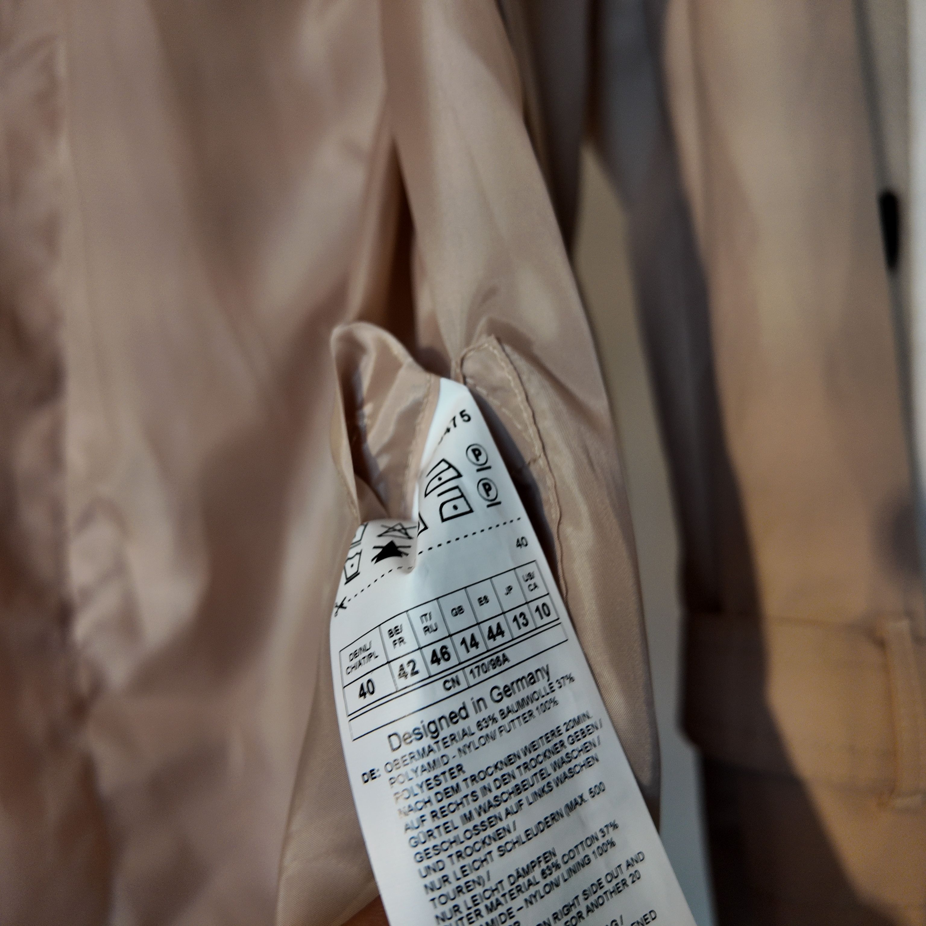Gerry Weber Gerry Weber Collection Trench Coat Beige Size 40 Size L / US 10 / IT 46 - 6 Thumbnail