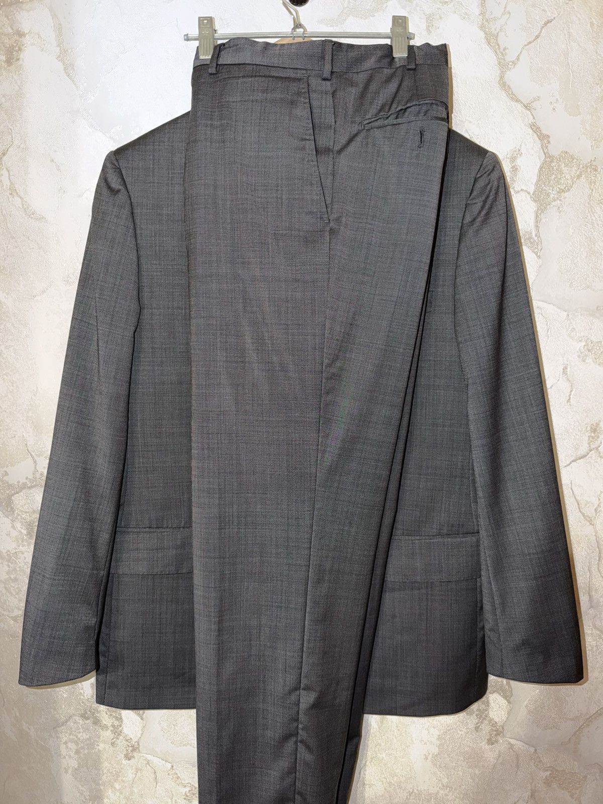 Valentino Valentino ROMA Suit Pants Jacket Grey Luxury Size USA 46 Size 46L - 1 Thumbnail