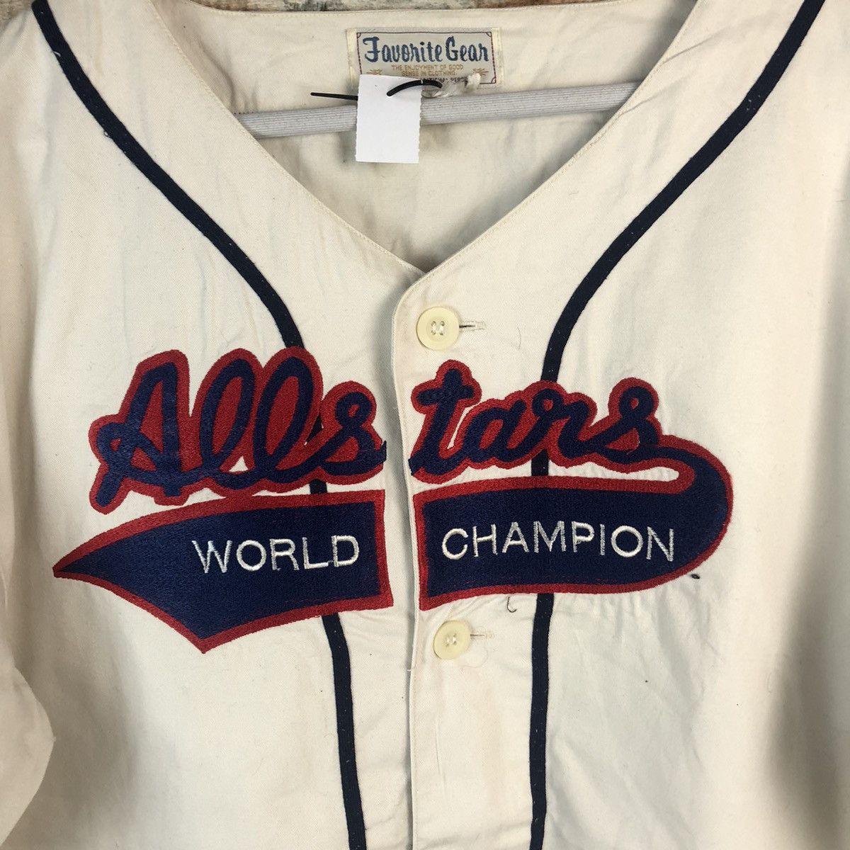 Japanese Brand × Vintage Javonite Gear All Star White jersey #A1972 Size US M / EU 48-50 / 2 - 7 Thumbnail