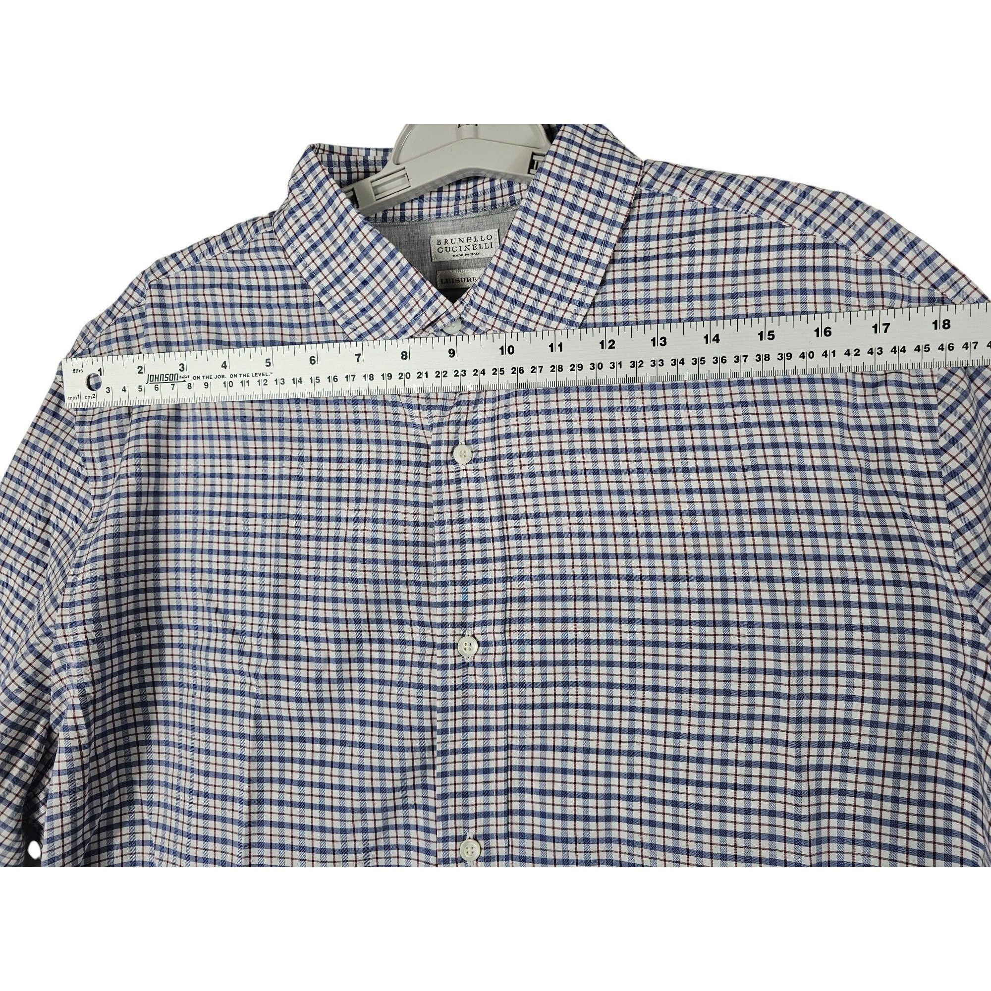 Brunello Cucinelli Brunello Cucinelli Button-Down Shirt XXXL Size US XXL / EU 58 / 5 - 4 Thumbnail