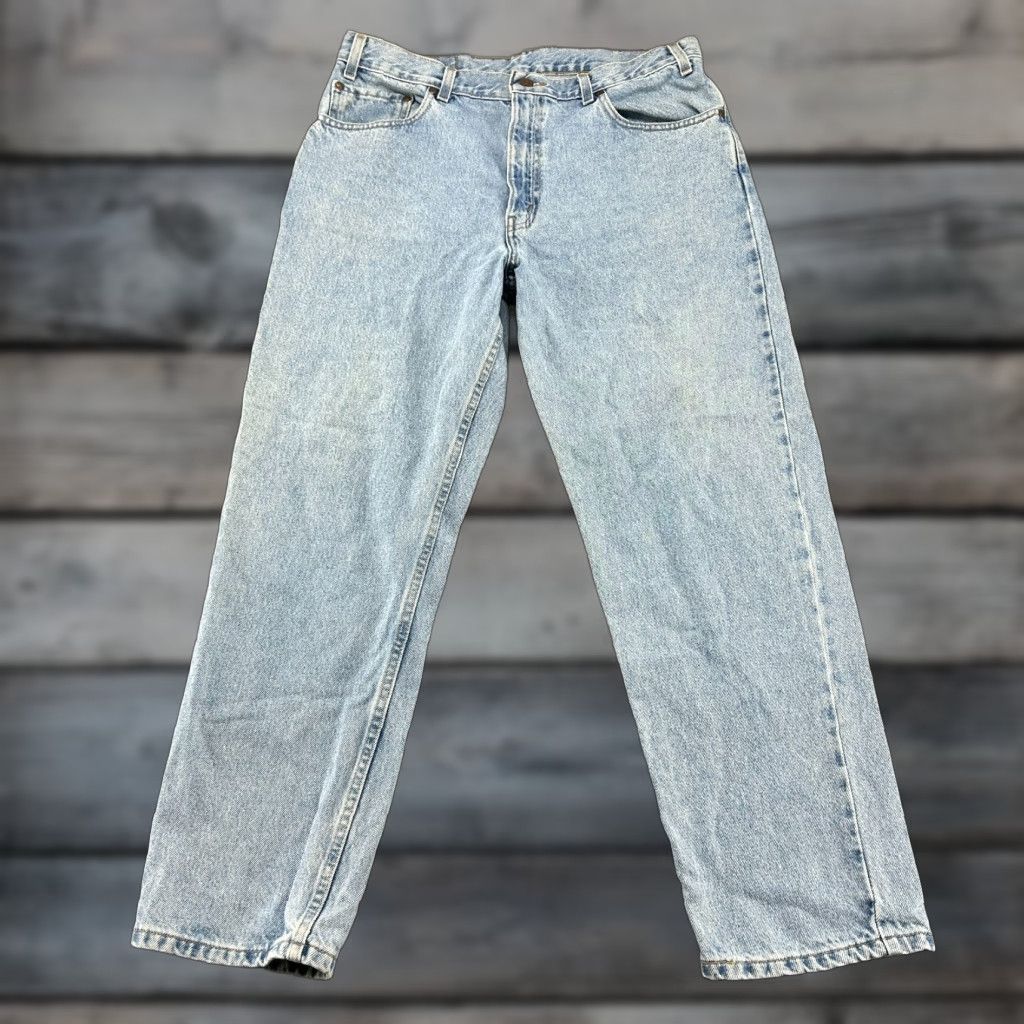 Levi's VINTAGE Levi's 540 Jeans Mens 36x29 Blue Relaxed Fit Tapered Light Brown Tab 90s Size US 36 / EU 52 - 1 Thumbnail