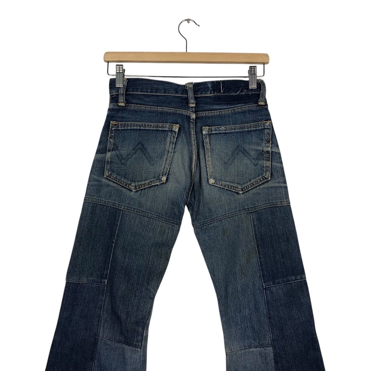Japanese Brand Vintage Joker Co. Ltd. Panelled Flare Denim Issey Miyake Size 28" / US 6 / IT 42 - 11 Thumbnail