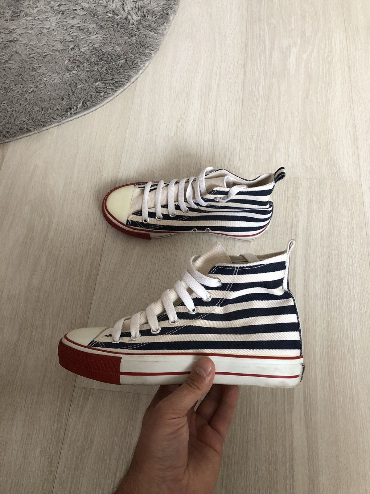 Jean Paul Gaultier Streetwear La Redoute by Jean Paul Gaultier Hi Top Sneakers Grailed