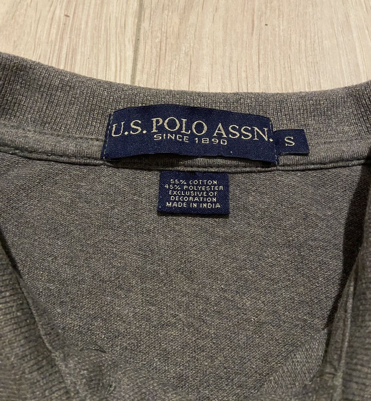 Ralph Lauren U.S. Polo Assn. basic gray polo tee Size US S / EU 44-46 / 1 - 5 Thumbnail