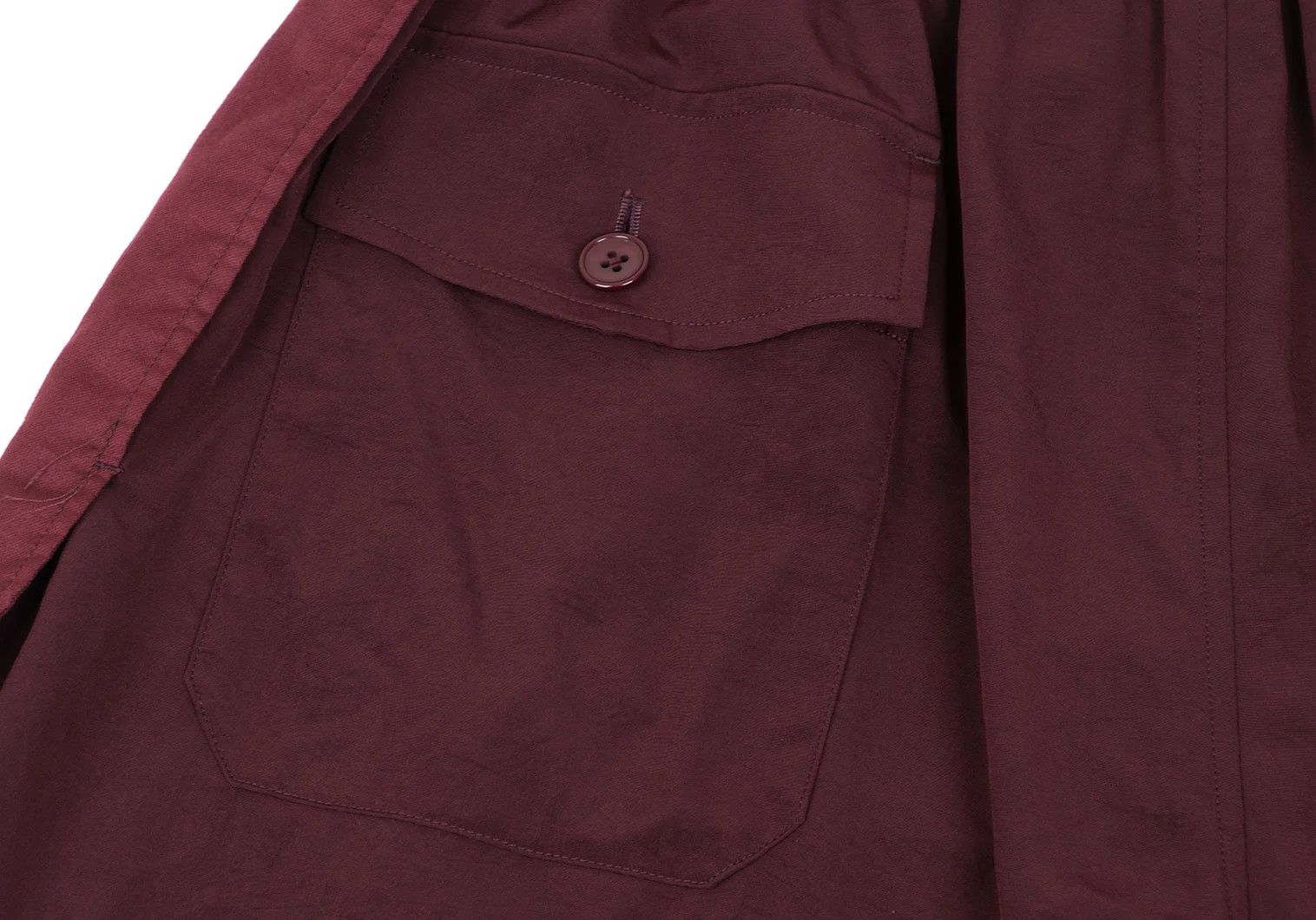 Yohji Yamamoto Bi-Color Hooded Shirt Set in Burdy and Black Size US M / EU 48-50 / 2 - 18 Thumbnail