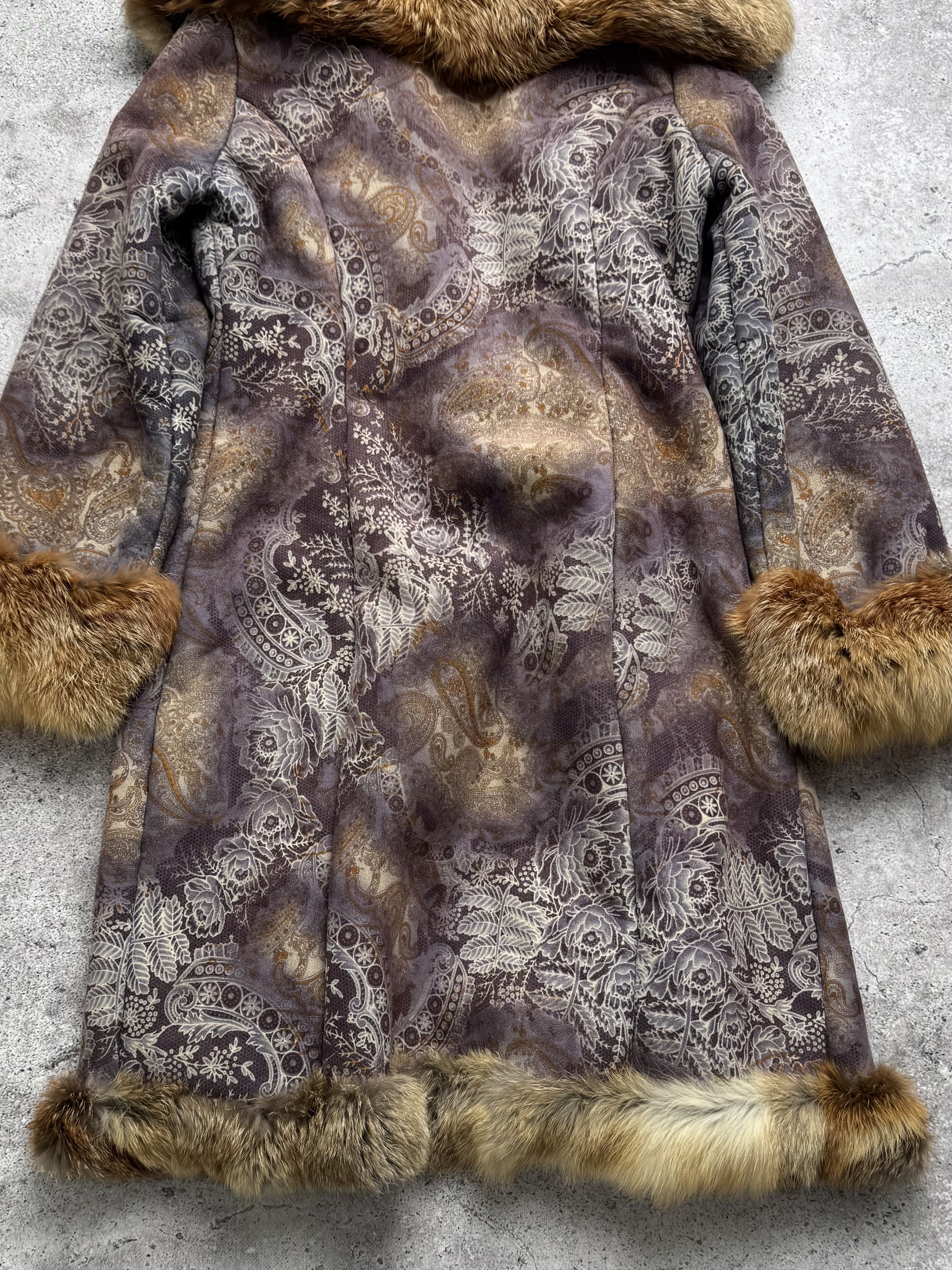 Vintage Vintage Faux Sheepskin Paisley Long Coat Size L / US 10 / IT 46 - 11 Thumbnail