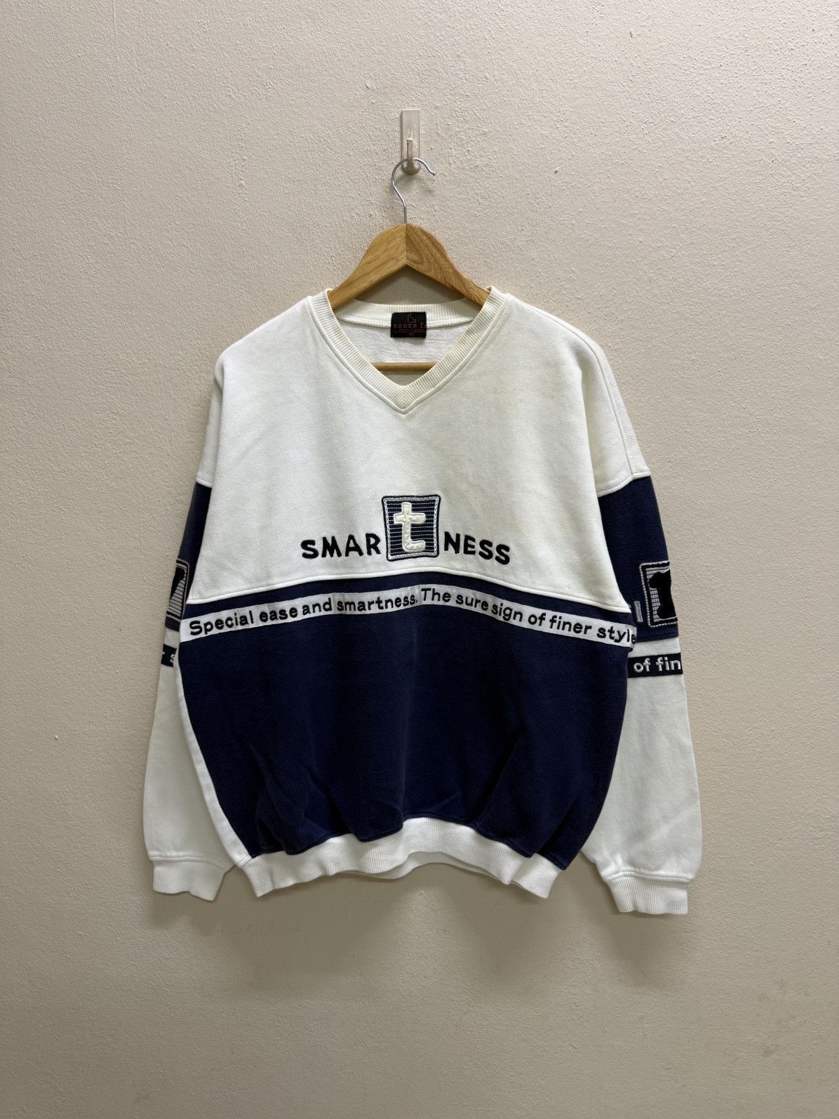 Vintage Vintage Santa Fe Smart Tailoring Vneck Sweatshirt Size US XL / EU 56 / 4 - 17 Thumbnail