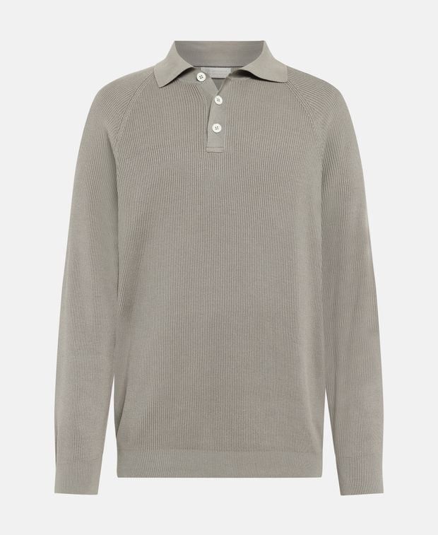 Brunello Cucinelli Knitted polo shirt Size US S / EU 44-46 / 1 - 1 Thumbnail