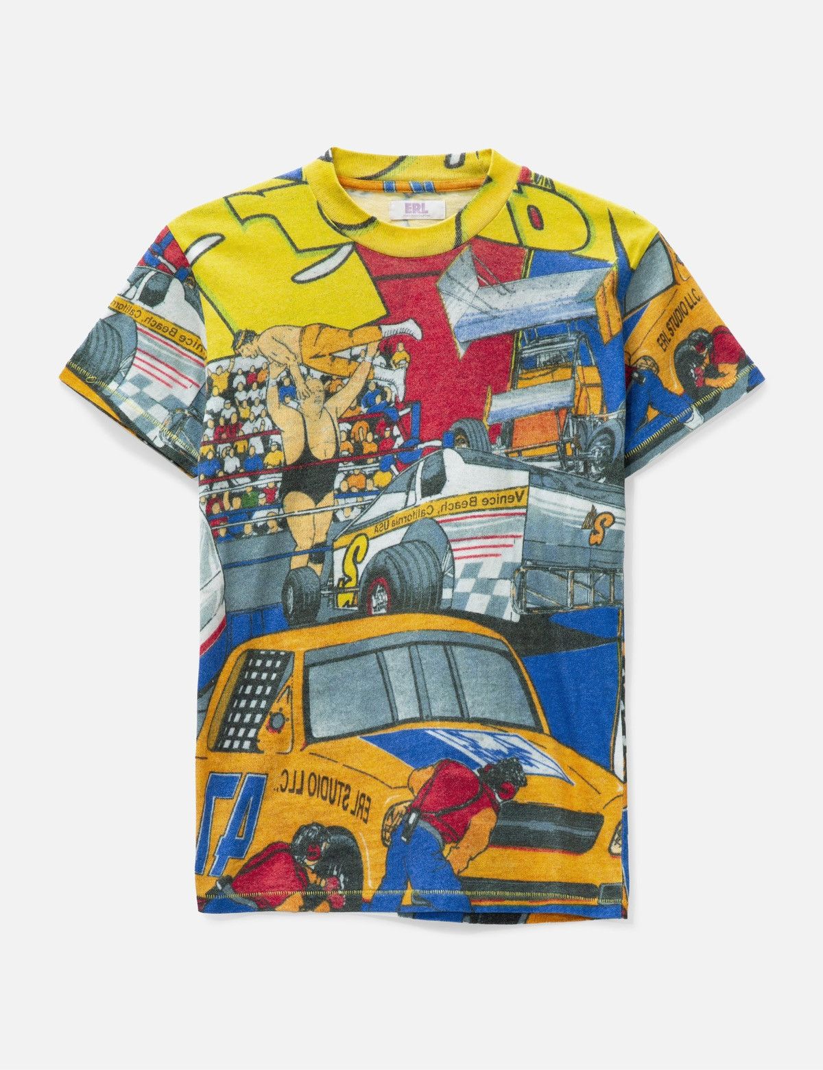 ERL UNISEX ALL OVER PRINTED T-SHIRT KNIT