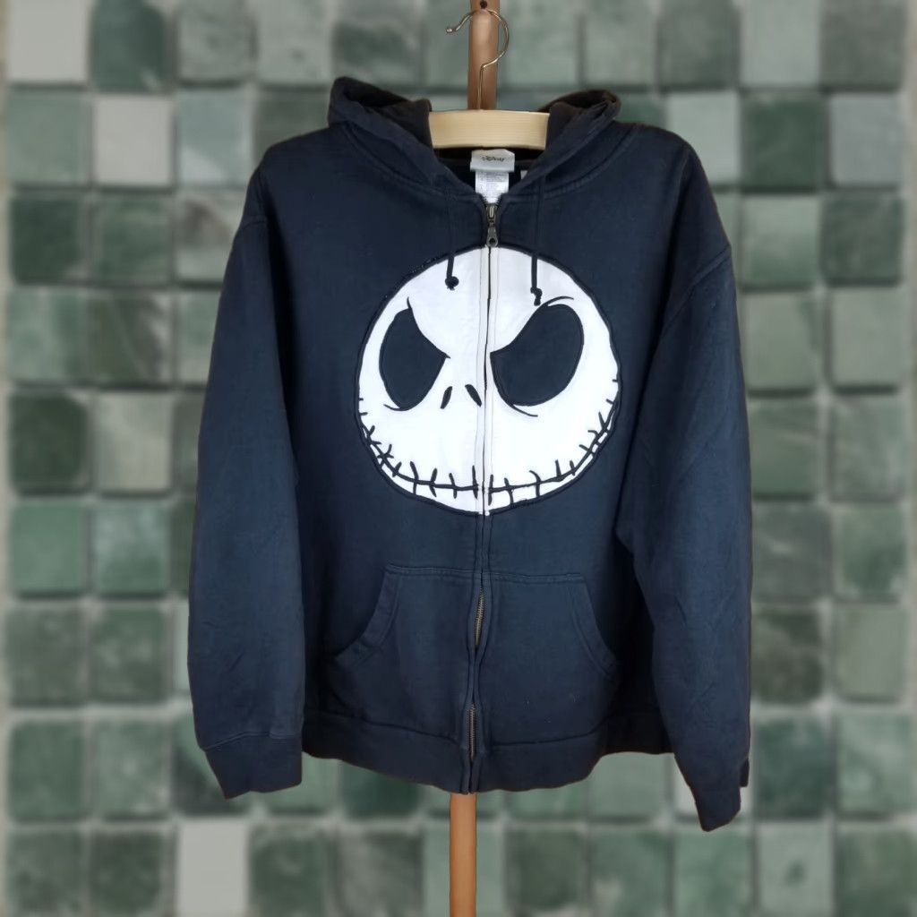 Disney VINTAGE Disney Nightmare Before Christmas Full Zip Hoodie - TIM BURTON'S - Y2K - Black - Size L - Mens Hoodie Size US L / EU 52-54 / 3 - 1 Thumbnail