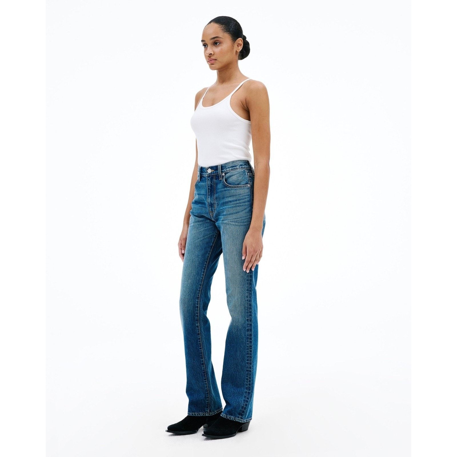 SLVRLAKE SLVRLAKE Jade High Rise Boot Cut Jeans Wash Endless Highway Size 27" / US 4 / IT 40 - 3 Thumbnail