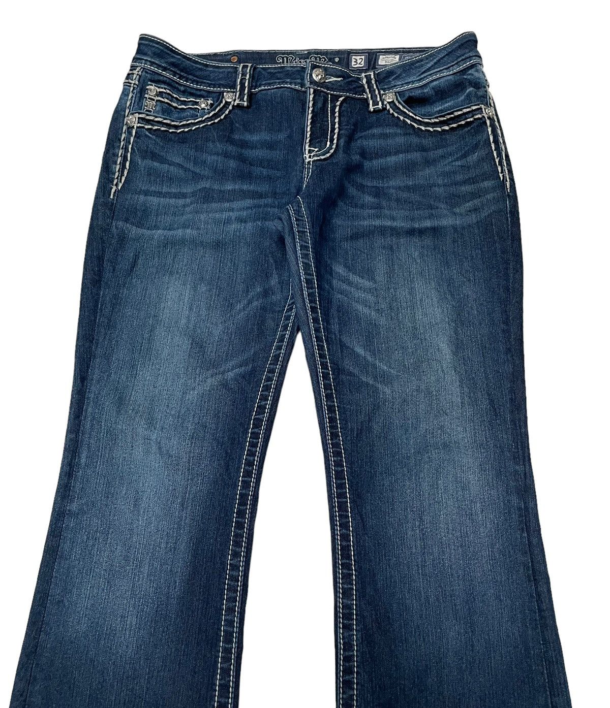 Vintage Vintage Brand Miss Me Flared Jeans 2000s Size US 34 / EU 50 - 3 Thumbnail
