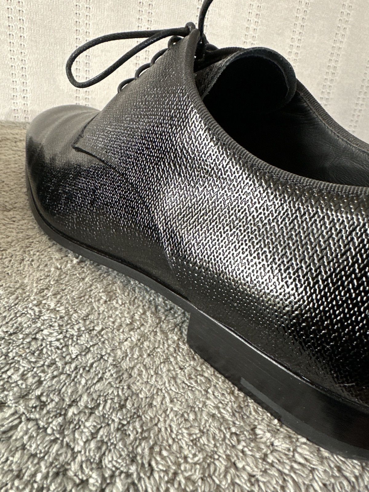 Giorgio Armani GIORGIO ARMANI Size 8 Black Solid Leather Lace Up Shoes Size US 8 / EU 41 - 11 Thumbnail