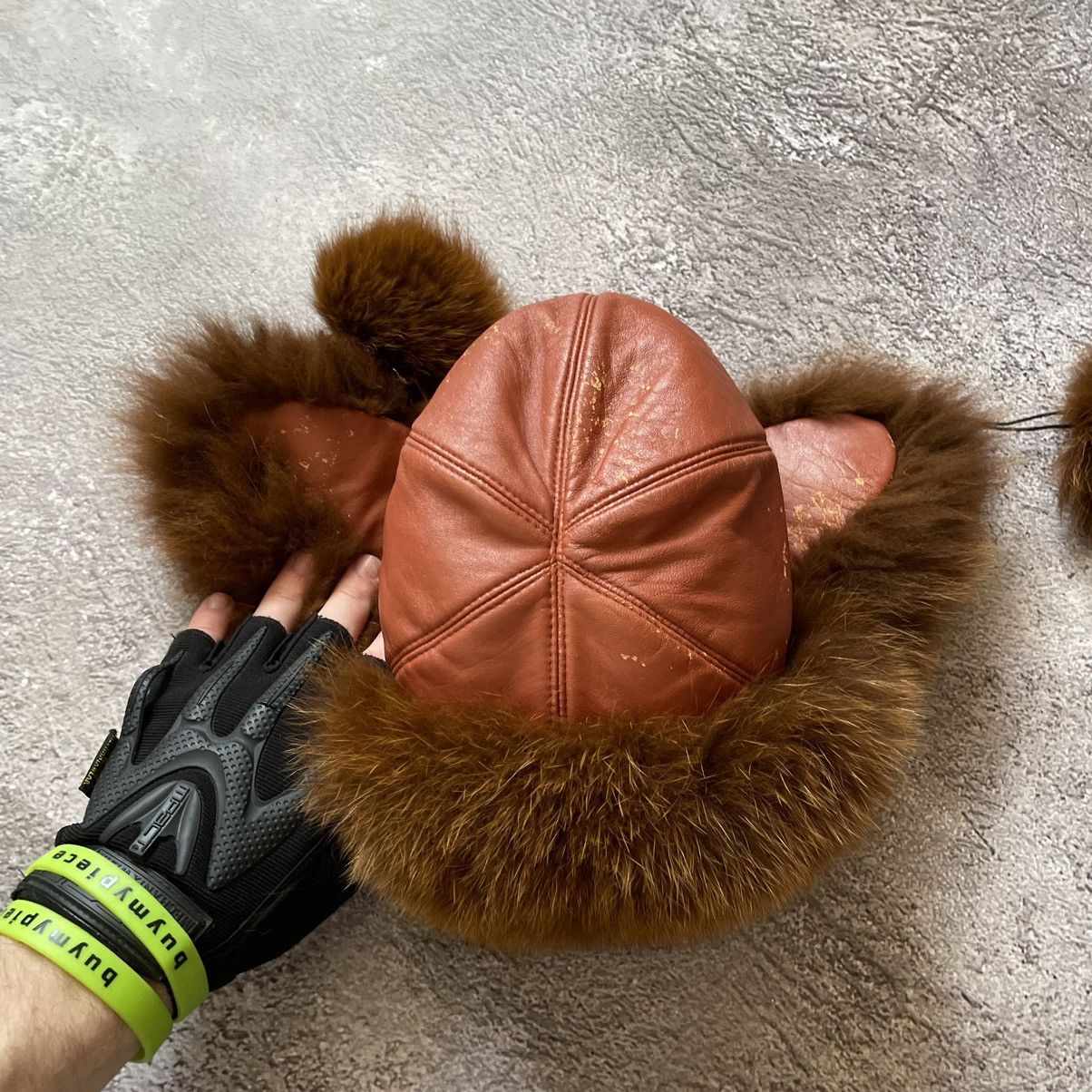 Vintage Vintage 90s Mohair Ushanka Beanie Faux Fur Brown Slim OS Size ONE SIZE - 6 Thumbnail