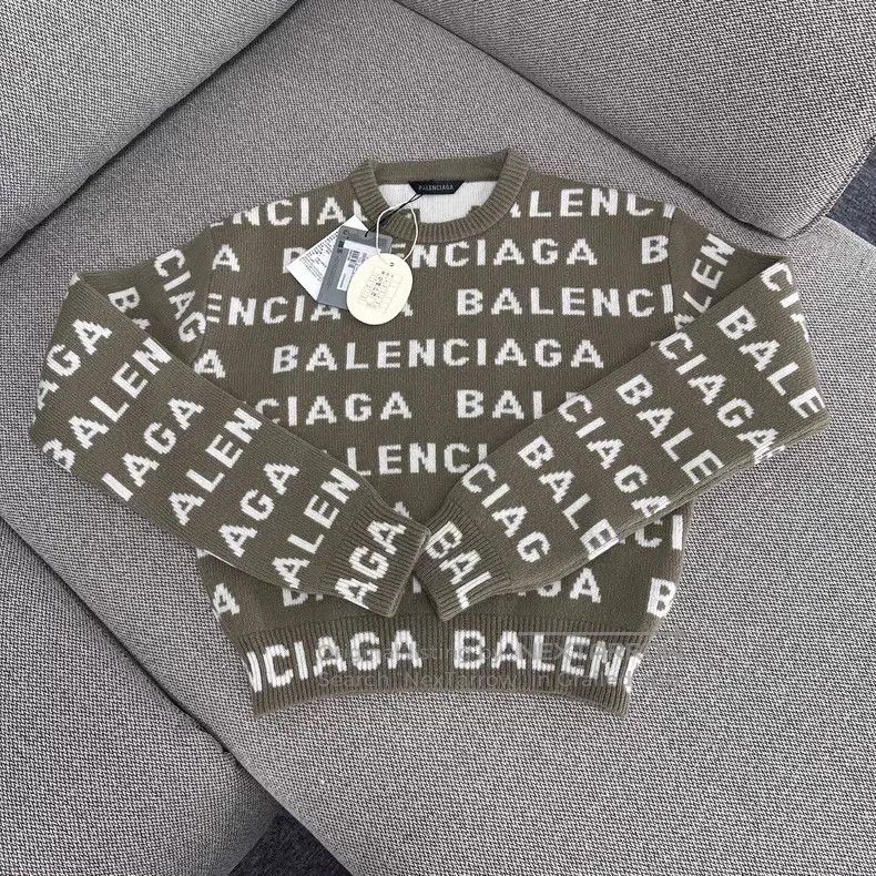 Balenciaga Balenciaga Color Blocked Logo Letter Round Neck Long Sleev Size US XS / EU 42 / 0 - 1 Thumbnail